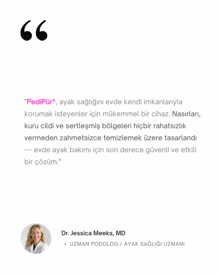 PediPür Soft 3  Pro – Elektrikli Nasır & Topuk Törpüsü
